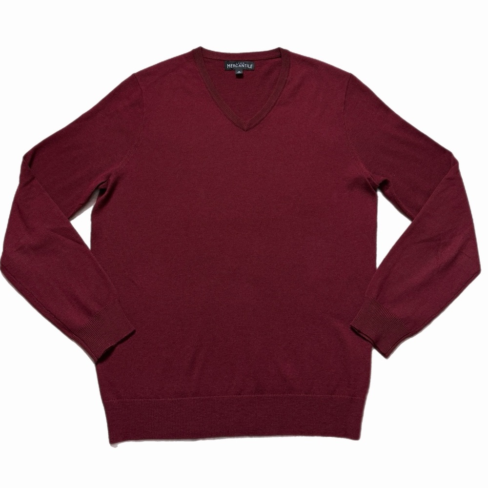 JCREW Men’s Merino Wool Blend Vneck Sweater M